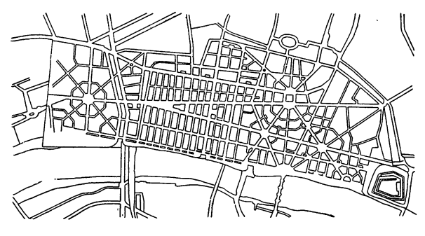 Архитектура Англии: Лондон. План 1666 г., К. Рен