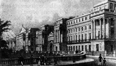 Архитектура Англии: Лондон. Риджентс-Парк, Кумберлендекая терраса 1827 г., Д. Нэш