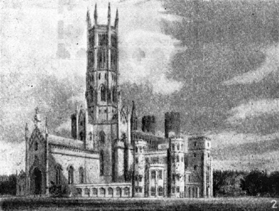 Архитектура Англии: Уилтшир. Фонтхилл-Эбби, 1795—1807 гг., Д. Уайэт, общий вид