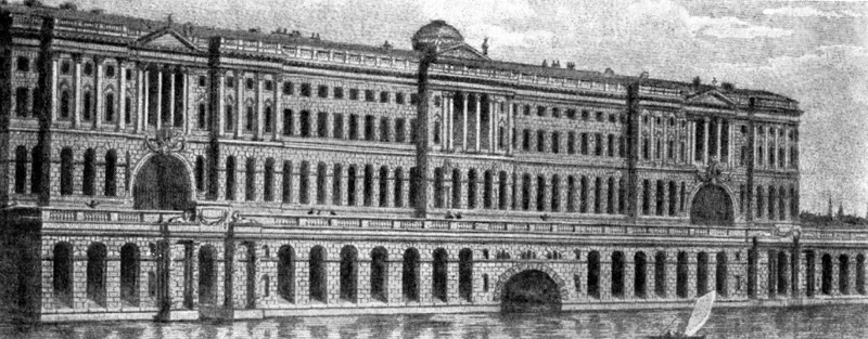 Архитектура Англии: Лондон. Сомерсет-Хаус, 1776—1786 гг., У. Чемберс