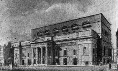 Архитектура Англии: Лондон. Театр Ковент-Гарден, 1808—1809 гг., Р. Смёрк