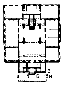 Архитектура Голландии: Маастрихт, ратуша, 1659—1684 гг., П. Пост, план 1-го этажа