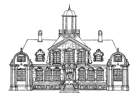 Архитектура Норвегии: Берген. Особняк Дамсгор. 1770-1795 гг. Фасад