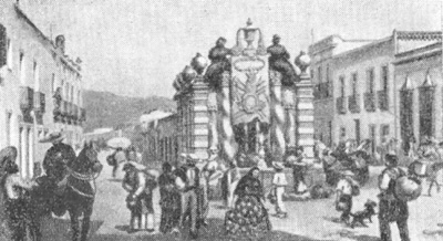Архитектура Латинской Америки: Мехико. Фонтан Сальто дель Агуа, 1779 г.