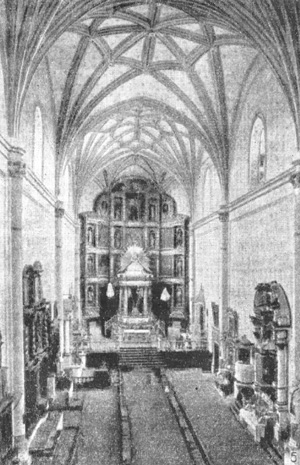 Архитектура Латинской Америки: Уэтхотцинго, францисканский монастырь, 1529—1550 гг., интерьер церкви