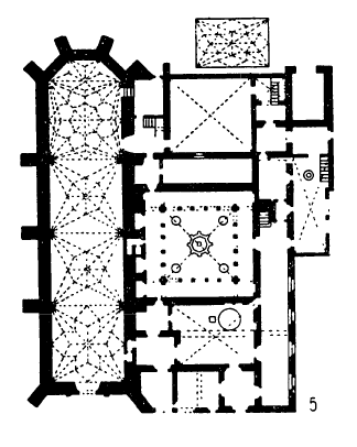 Архитектура Латинской Америки: Уэтхотцинго, францисканский монастырь, 1529—1550 гг., план