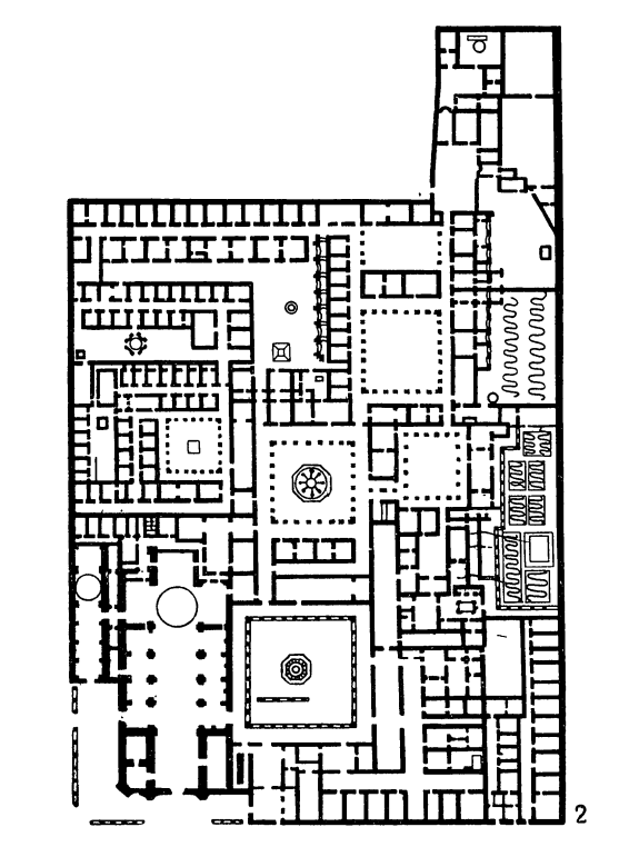 Архитектура Латинской Америки: Лима, монастырь Санто-Доминго, 1681 г., план