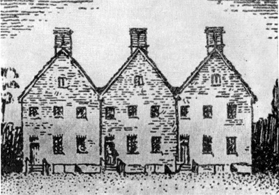 Архитектура США: Джемстаун (Виргиния). Первая городская застройка, 1635 г.