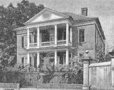 Архитектура США: Чарлстон (Южная Каролина). Дом Брютона, 1765—1769 гг. Общий вид