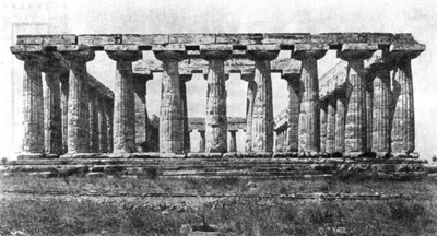 Архитектура Древней Греции. Посейдония. I храм Геры. Общий вид