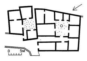 Архитектура Древней Греции. Афины. План жилого дома, V в. до н.э.