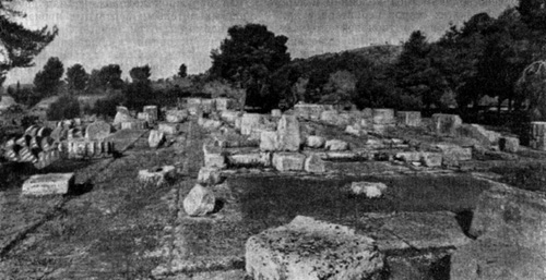 Архитектура Древней Греции. Олимпия. Храм Зевса. Вид руин