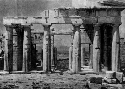 Архитектура Древней Греции. Афины. Пропилеи Акрополя. Восточный портик