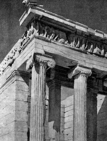 Архитектура Древней Греции. Афины. Храм Ники Аптерос. Антаблемент