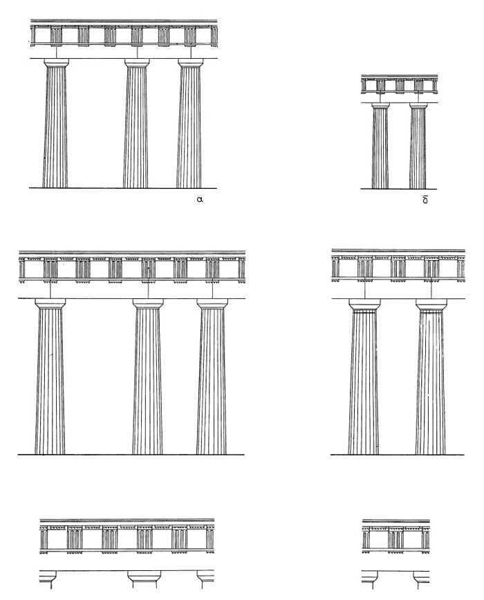 Архитектура Древней Греции. Сравнение ордеров: Пропилеи Акрополя. Храм Ники Аптерос