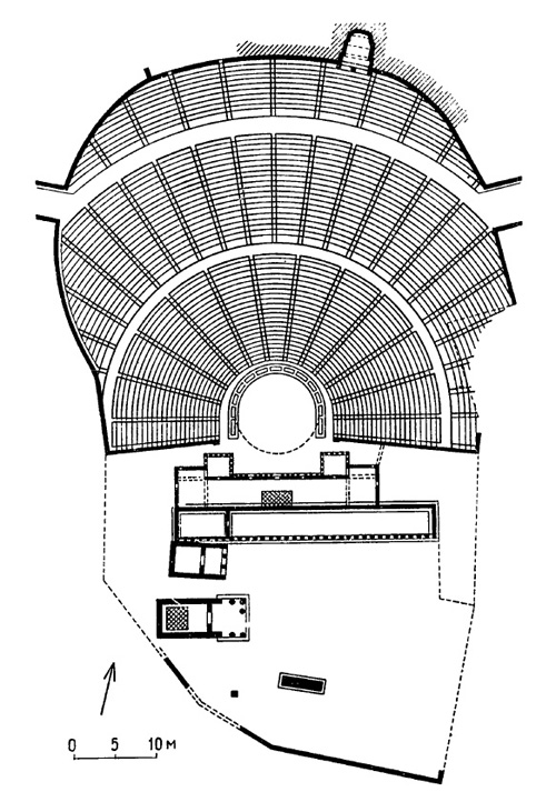 Архитектура Древней Греции. Афины. Театр Диониса. План