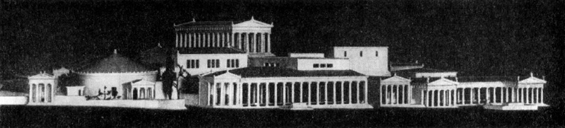 Архитектура Древней Греции. Афины. Агора. Панорама (макет)