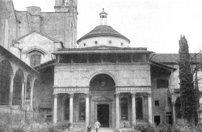Архитектура эпохи Возрождения в Италии: Флоренция. Капелла Пацци. Общий вид