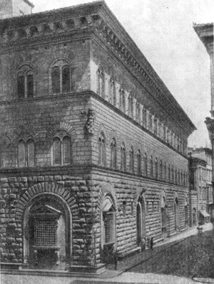 Архитектура эпохи Возрождения в Италии: Флоренция. Палаццо Медичи-Риккарди, 1444—1452 гг. Микелоццо. Внешний вид