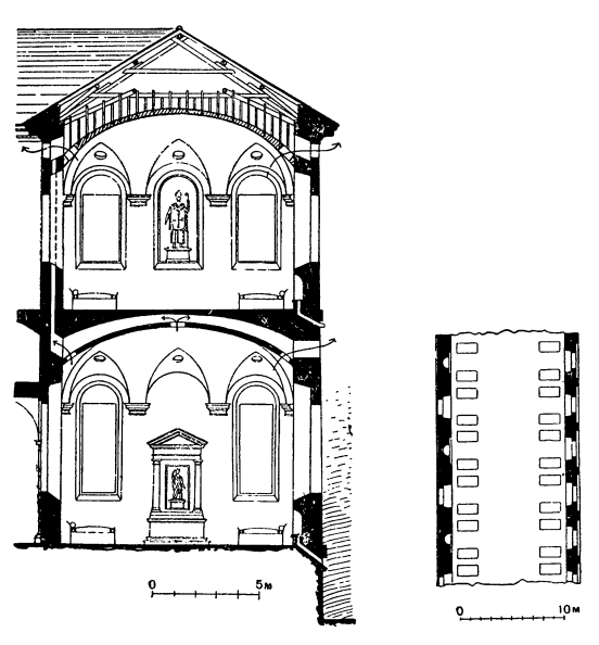 Архитектура эпохи Возрождения в Италии: Милан. Оспедале Маджоре. Схема санитарного благоустройства и план палаты