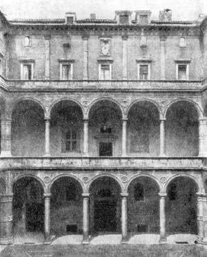 Архитектура эпохи Возрождения в Италии: Рим. Палаццо Канчеллерия. Двор