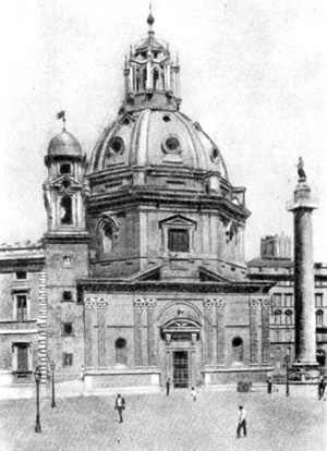 Архитектура эпохи Возрождения в Италии: Рим. Церковь Санта Мария ди Лорето, 1507 г. Антонио да Сангалло Младший