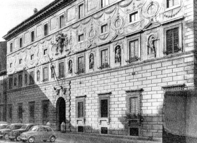 Архитектура эпохи Возрождения в Италии: Рим. Палаццо Спада, 1540 г.
