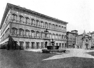 Архитектура эпохи Возрождения в Италии: Рим. Палаццо Фарнезе. Общий вид