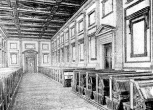 Архитектура эпохи Возрождения в Италии: Флоренция. Библиотека Лауренциана. Зал