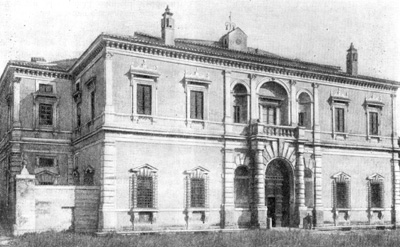 Архитектура эпохи Возрождения в Италии: Рим. Вилла папы Юлия III. Главный фасад. Виньола