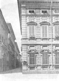 Архитектура эпохи Возрождения в Италии: Генуя. Палаццо Камбьязо, 1552 г. Алесси. Фрагмент фасада