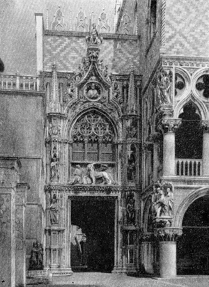 Архитектура эпохи Возрождения в Италии: Венеция. Порта делла Карта, с 1438 г. Дж. Бон и Б. Бон Старший