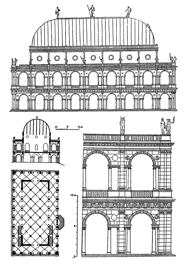 Архитектура эпохи Возрождения в Италии: Виченца. Базилика, 1549 г. Палладио