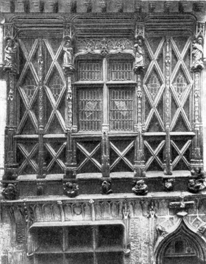 Архитектура Франции эпохи Возрождения: Лe-Ман. Фахверковый дом, XV в. — начало XVI в.
