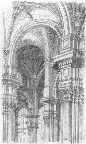 Архитектура Испании эпохи Возрождения: Гранада. Собор, Диего де Силоэ. Фрагмент алтарной части храма, нач. 1525 г.