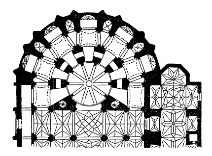 Архитектура Испании эпохи Возрождения: Гранада. Собор, Диего де Силоэ. План, нач. 1525 г.