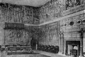 Архитектура Великобритании эпохи Возрождения: Хардуик Холл (гр. Дербишир), 1576 г. Интерьер зала для приемов