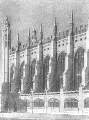 Архитектура Великобритании эпохи Возрождения: Кембридж. Капелла Кингс-колледжа, 1446—1575 гг., мастер Д. Уэстелл. Общий вид