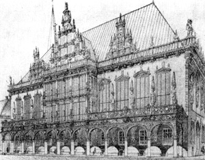Архитектура Германии эпохи Возрождения: Бремен. Ратуша, 1609—1614 гг. Людер фон Бентхейм