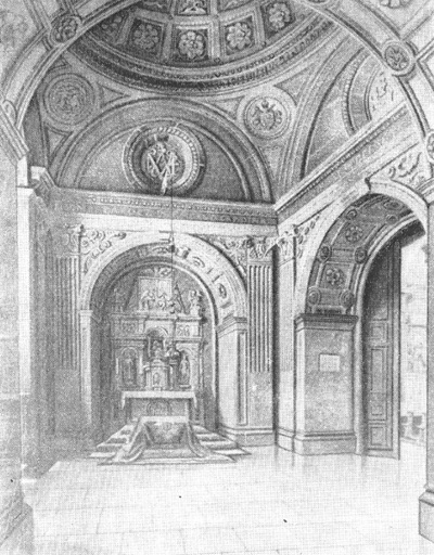 Архитектура Венгрии эпохи Возрождения: Эстергом. Капелла Бакоца, 1507 г., внутренний вид