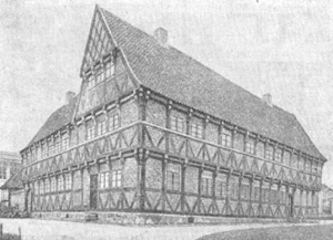 Архитектура Дании эпохи Возрождения: Жилые дома в городе Орхус (фахверковый)