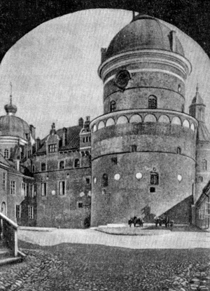 Архитектура Швеции эпохи Возрождения: Замок Грипсхольм на озере Мелар, 1537 г. Гриф-башня