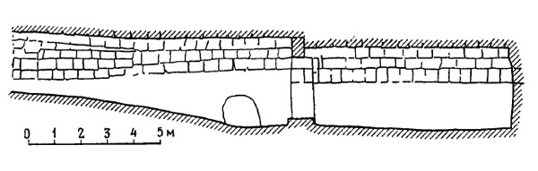 Архитектура Древнего Рима. Черветери. Гробница Реголини Галасси, VII в., до н.э. Разрез
