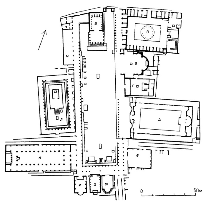 Архитектура Древнего Рима. Помпеи. Форум. План