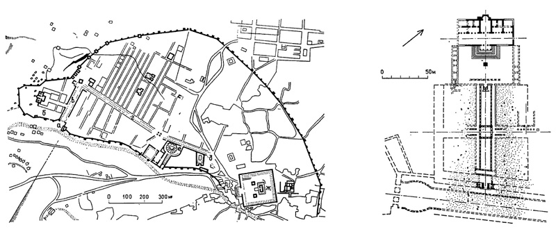 Архитектура Древнего Рима. Пальмира. Планы города и лагеря Диоклетиана