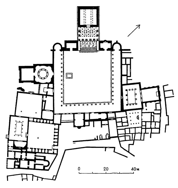 Архитектура Древнего Рима. Тубурбо Майюс. План форума, II в. н.э.