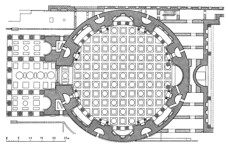 Архитектура Древнего Рима. Пантеон. План
