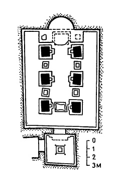 Архитектура Древнего Рима. Помпеи. Храм Изиды, I в. н.э. План