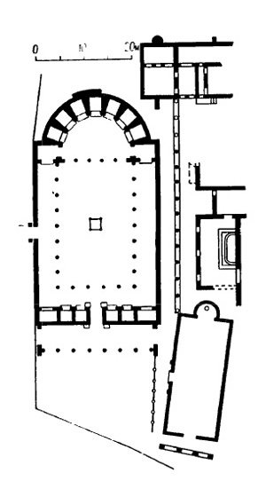 Архитектура Древнего Рима. Тимгад. Рынок Серция, 1-я четверть III в. н.э. План