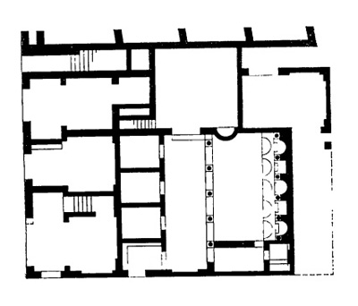 Архитектура Древнего Рима. Остия. Дом Амура и Психеи, III в. н.э. План